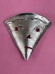 Broche "Toppen", 4,2   cm, fra Toftegaard Design, 
925 sterling sølv