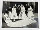 Originalt officielt bryllupsfoto (pressefoto) fra prinsesse Dianas og kronprins Charles' bryllup i 1981.
