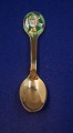 Michelsen Christmas coffee spoon 11cm 1980 of 
Danish gilt sterling silver