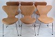 Osted Antik & Design præsenterer: Sæt af 6 syver stole, 3107, Arne Jacobsen, Fritz HansenFlot stand
