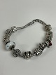 Pandora armbånd med charms og mellemled, 925 sterlingsølv