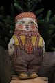 Old fabric doll of a little boy with straw filling.
Height: 22cm.