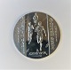 Isle of Man. Olympiaden 2004. Sølvmønt 1 Crown  fra 2004. Diameter 38 mm.