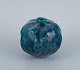 L'Art præsenterer: Hans Hedberg (1917-2007) for Biot, Frankrig, unika keramikvase med glasur i blågrønne nuancer.