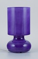 Scandinavian designer, table lamp in purple glass.