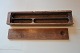 An old pencil box made of wood
This is an exampel of how the pencil box was in 
the good old days
L: about 23cm