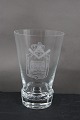Danish freemason glasses, beer glasses for St. 
Johs. Lodge in Nyborg, engraved with freemason 
symbols, on an edge-cutted foot