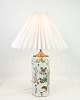 Chinese table lamps, porcelain, white shade, 1920Great condition
