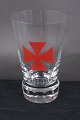 Danish freemason glasses beer glasses engraved 
with freemason symbols, on an edge-cutted foot