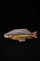 Dekorativ 1800 
tals "fisk" i 
bemalet 
papmaché 
med glas ...