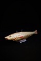Dekorativ 1800 tals "fisk" i bemalet papmaché med en ...