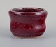 Snorre Stephensen, own workshop, unique ceramic bowl in oxblood glaze.