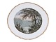 Royal Copenhagen White Curved with gold edge
Luncheon plate with landscape from 1860-1893