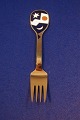 Michelsen/Georg 
Jensen 
julegaffel 2004 
i forgyldt ...