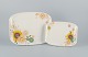 Villeroy & Boch, Luxembourg, to store ”Helianthos” fade i porcelæn.
