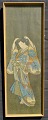 Japansk 
kunstner (19. 
årh): En kvinde 
i kimono sætter 
...