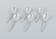 Georg Jensen, Cactus, a set of six sterling silver dinner spoons.