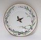 Royal Copenhagen. Dinner plates with bird motif. Diameter 23 cm. Produced 
approx. 1850. (1 quality)