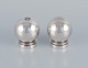 Harald Nielsen for Georg Jensen. A pair of Pyramid salt and pepper shakers in 
sterling silver.