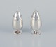 Gundorph Albertus (1887-1970) for Georg Jensen, Denmark, "Cactus" salt and 
pepper shakers in sterling silver.