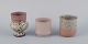 Mogens Nielsen, Nysted / Stouby Keramik og andre.
Tre dele håndlavet keramik i brune nuancer.