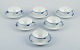 Royal Copenhagen, Princess, a set of six tea cups with saucers.