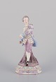 Antik tysk 
porcelænsfigur. 
Stor figur af 
ung mand i fine 
...
