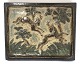 Royal Copenhagen. Stoneware relief with deer. Design Knud Kyhn. Length 28 cm. 
Width 22.5 cm. (1 quality)