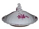 Purpur CurvedLarge lidded bowl with putti figurine from 1860-1893