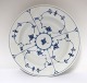 Royal Copenhagen. Blue fluted, plain. Deep plate. Model 165. Diameter 25 cm. (2 
quality)