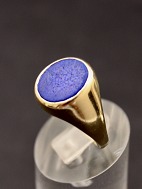 9 karat guld ring  med lapis lazuli