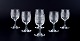 Baccarat, 
France. A set 
of six "Nancy" 
white wine ...
