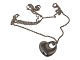 Georg Jensen silver
Heart pendant and necklace