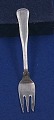 Cohr Old Danish solid silver flatware, pastry forks 13cms