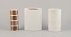 Bjørn Wiinblad (1918-2006) and others for Rosenthal, Germany. Three porcelain 
vases.