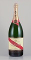 Mumm, France. Decorative Mathusalem champagne bottle made of glass.