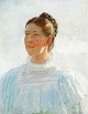 Michael Ancher 1849-1927
1896
29 x 24 cm (34 x 39 cm)
