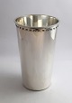 Georg Jensen. Sterling silver vase (925). Bernadotte. Height 18.7 cm.