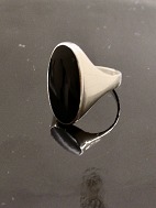 Sterling slv ring med onyx
