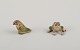 Wienerbronze, to bronzefigurer af høj kvalitet.
Frø og papegøje.