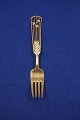 Michelsen Christmas fork 1937 of Danish gilt 
silver