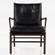 Roxy Klassik præsenterer: Ole Wanscher / P. JeppesenPJ 149 - 'Colonial Chair' lænestol i bejdset mahogni og ...