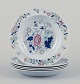 Copeland/Spode, England. 
Fem dybe tallerkner i fajance.