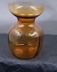 Buttet Hyacintglas, Zwiebelglas, Løgglas i brunt glas 12,5cm