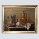 Antik Damgaard-Lauritsen præsenterer: Stilleben maleri, Opstilling på bord, start 1800-tallet