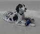 Royal Copenhagen dog figurine 1533 Setter with prey 8x 16.5 cm