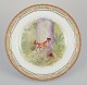 Royal Copenhagen Fauna Danica, hjemmedekoreret middagstallerken med motiv af 
ræv.