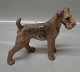 Dahl Jensen figur 1079 Airedale Terrier (DJ) 20.3 cm
