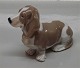 Kongelig Dansk Figur 0356 Kgl. Bassethound/ Basset Hund 12 x 16 cm
