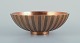 Danish design. Large "Tinos" bowl in solid bronze.